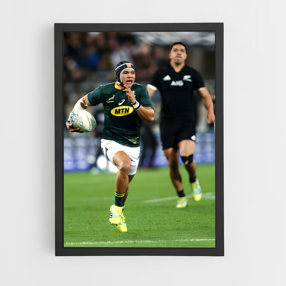 Poster Envolée de Cheslin – affiche Rugby (vue 2)